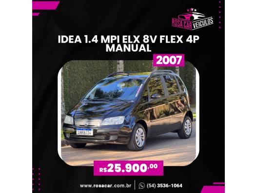FIAT - IDEA - 2006/2007 - Preta - R$ 25.900,00