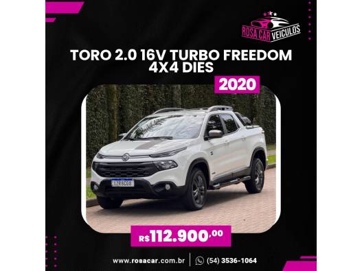 FIAT - TORO - 2020/2020 - Branca - R$ 112.900,00