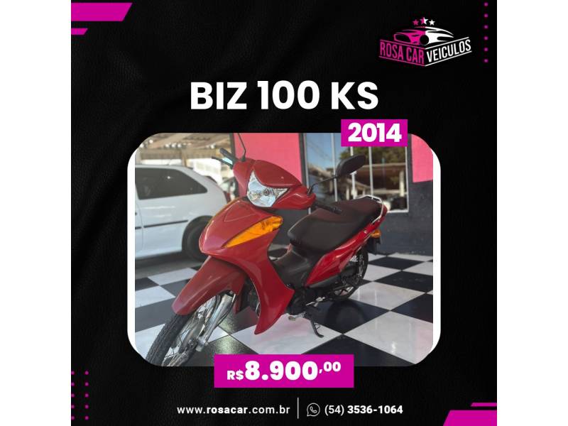 HONDA - BIZ 100 - 2014/2014 - Vermelha - R$ 8.900,00